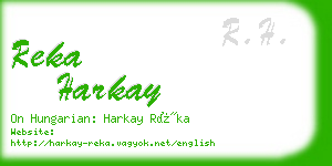 reka harkay business card